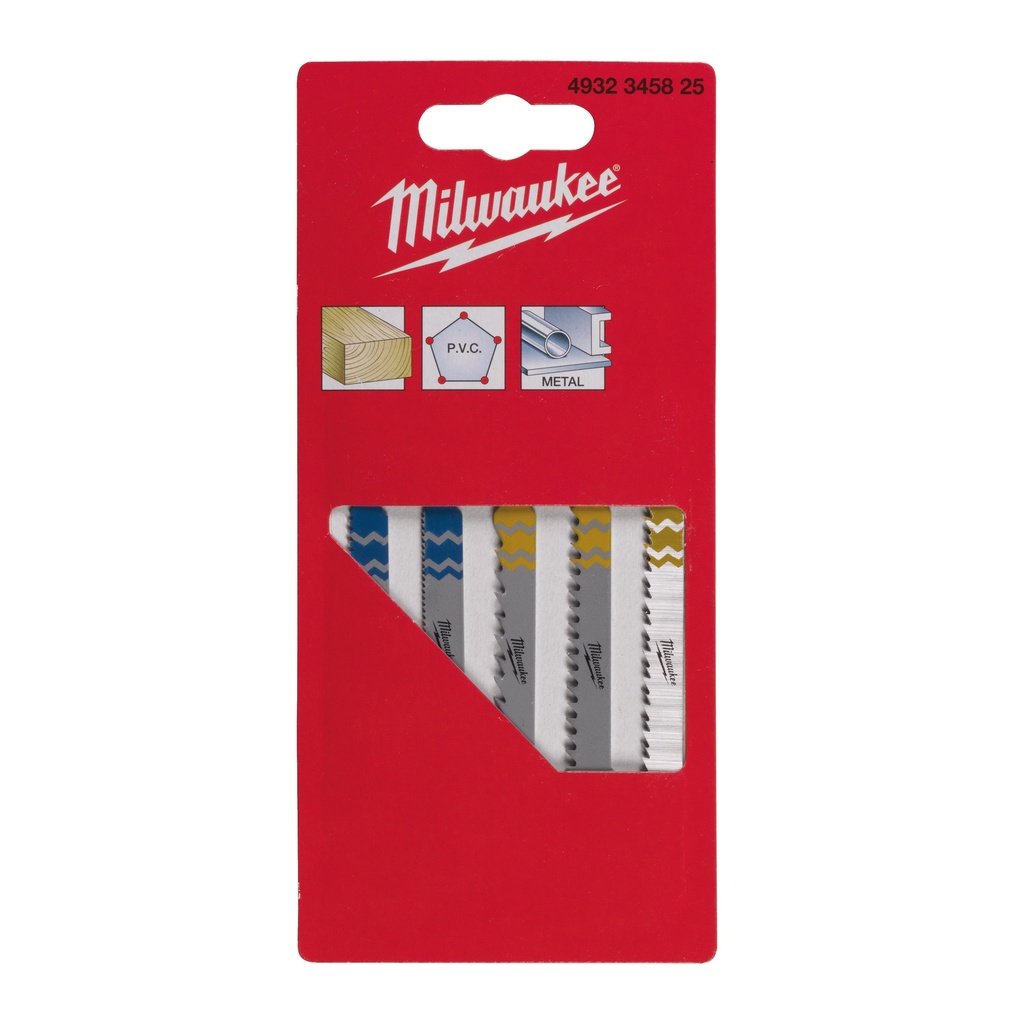 [4932345825] MILWAUKEE Stichsägeblatt Set (5-teilig (Stichsägeblatt Set))