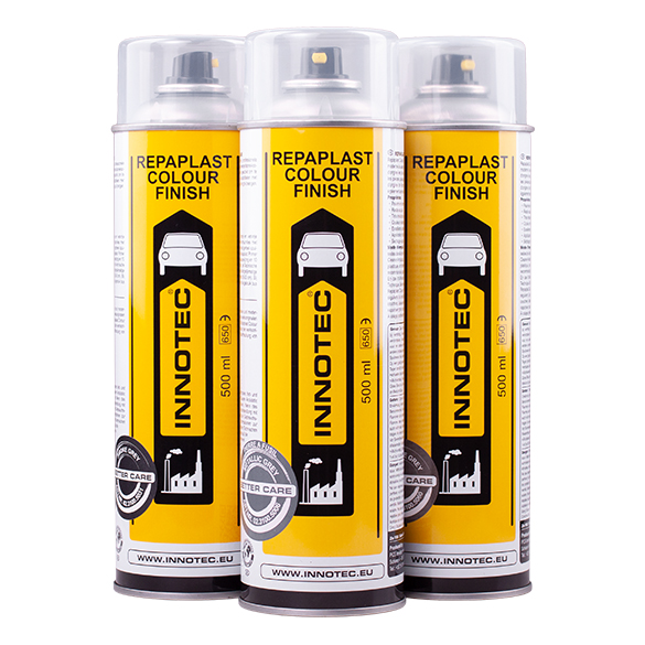 [1573-1] Repaplast Colour Finish Better Care - Schwarz (5000) - Kunststoff- und Chassislack (Dunkelgrau)