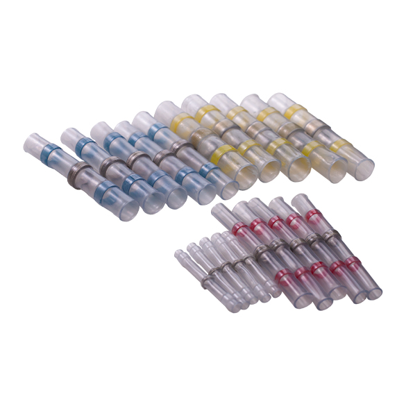 [1736-34] Easy Fit Connectors - Gelb, 2,8 mm  Ø - 6,0 mm  Ø - Schrumpflötverbinder