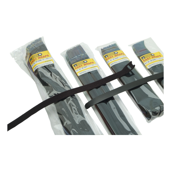 [1740-1] Easy Wraps - 200 mm lang x 07 mm breit - Selbsthaftende Kabelbinder