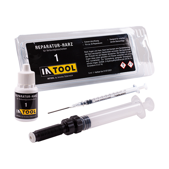 [1943-001] Windschutzscheiben Reparatur Set, Nr. 1, Reparatur-Harz Set