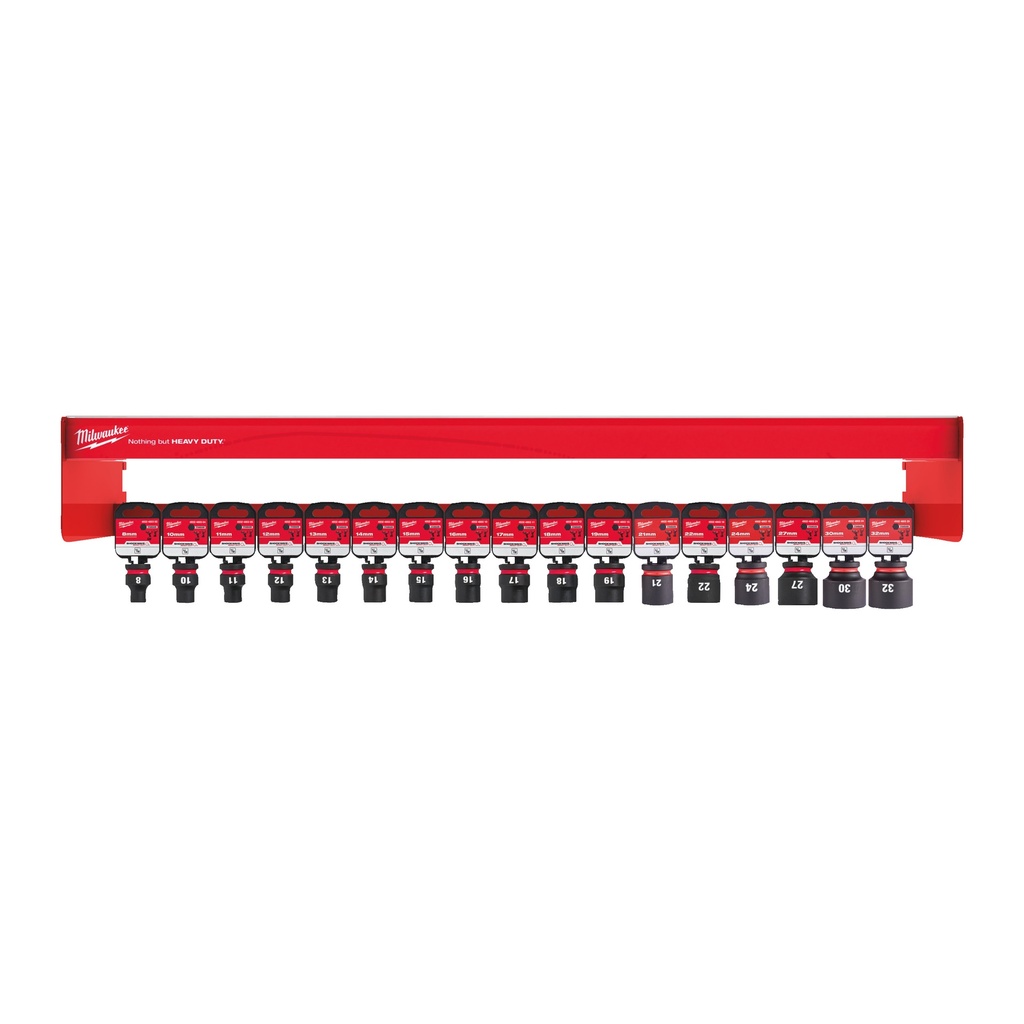 [4932478594] MILWAUKEE 1 m Modul - Schlagnüsse 1/2" kurz