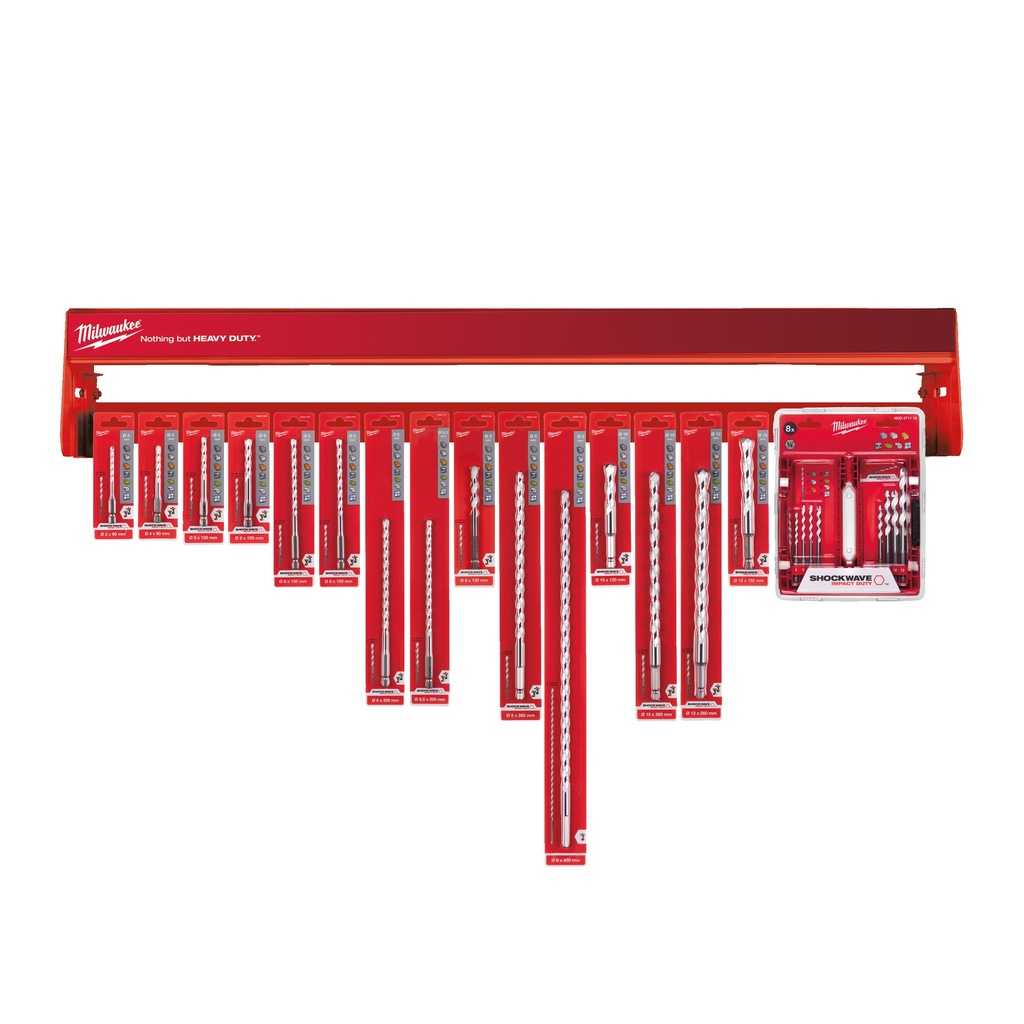 [4932479133] MILWAUKEE 1 m Modul - SHOCKWAVE Multimaterial Bohrer 1/4" Hex GALP