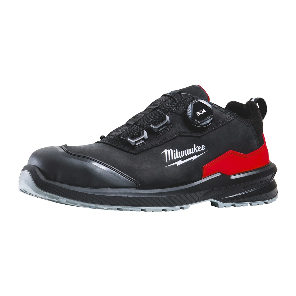 [4932498106] MILWAUKEE FLEXTRED S3S Sicherheits-Halbschuh BOA Leder schwarz (Größe 36 (Halbschuh schwarz))