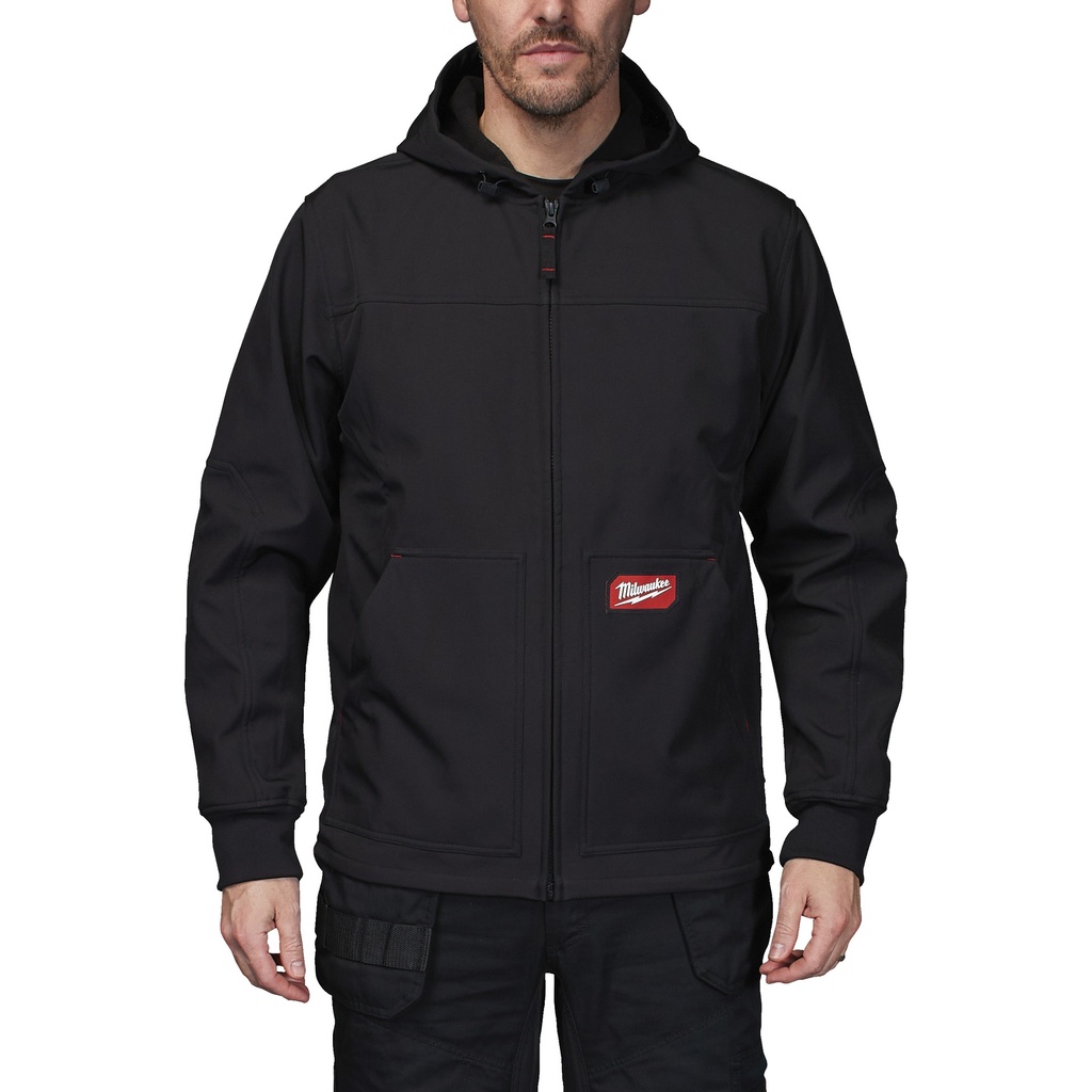[4932498271] MILWAUKEE FREEFLEX Softshell Kapuzen-Jacke schwarz (Größe L - 5 Paar (301))