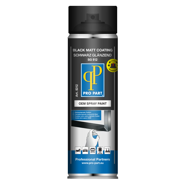 [5312] Pro Part Schwarz Glänzend SG 512 Inhalt 500 ml