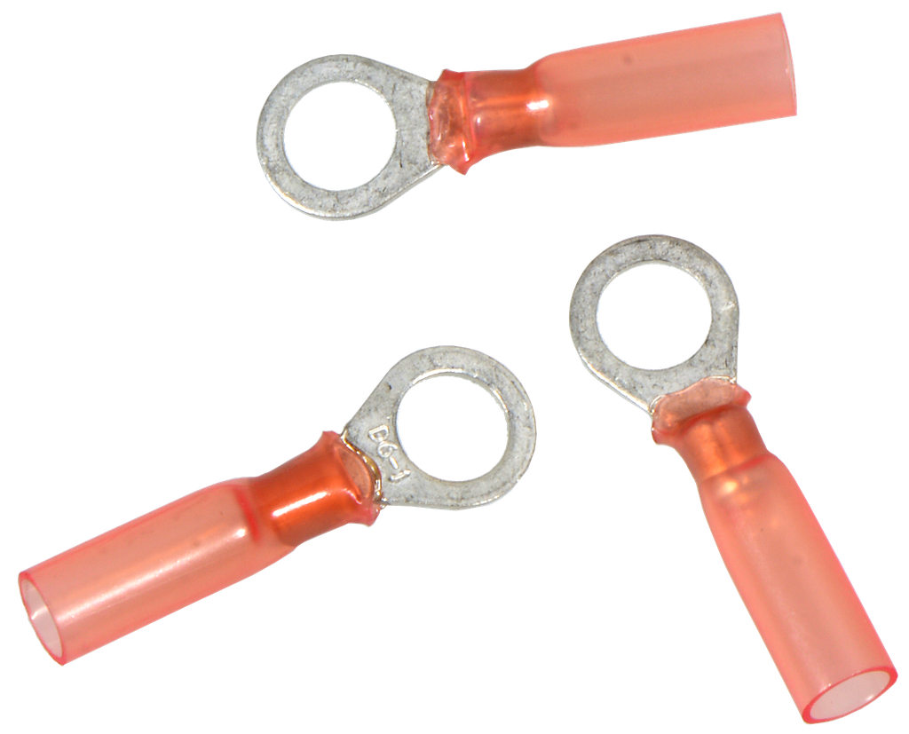 [6880] Pro Part Ringkabelschuh Rot  6 mm Ring