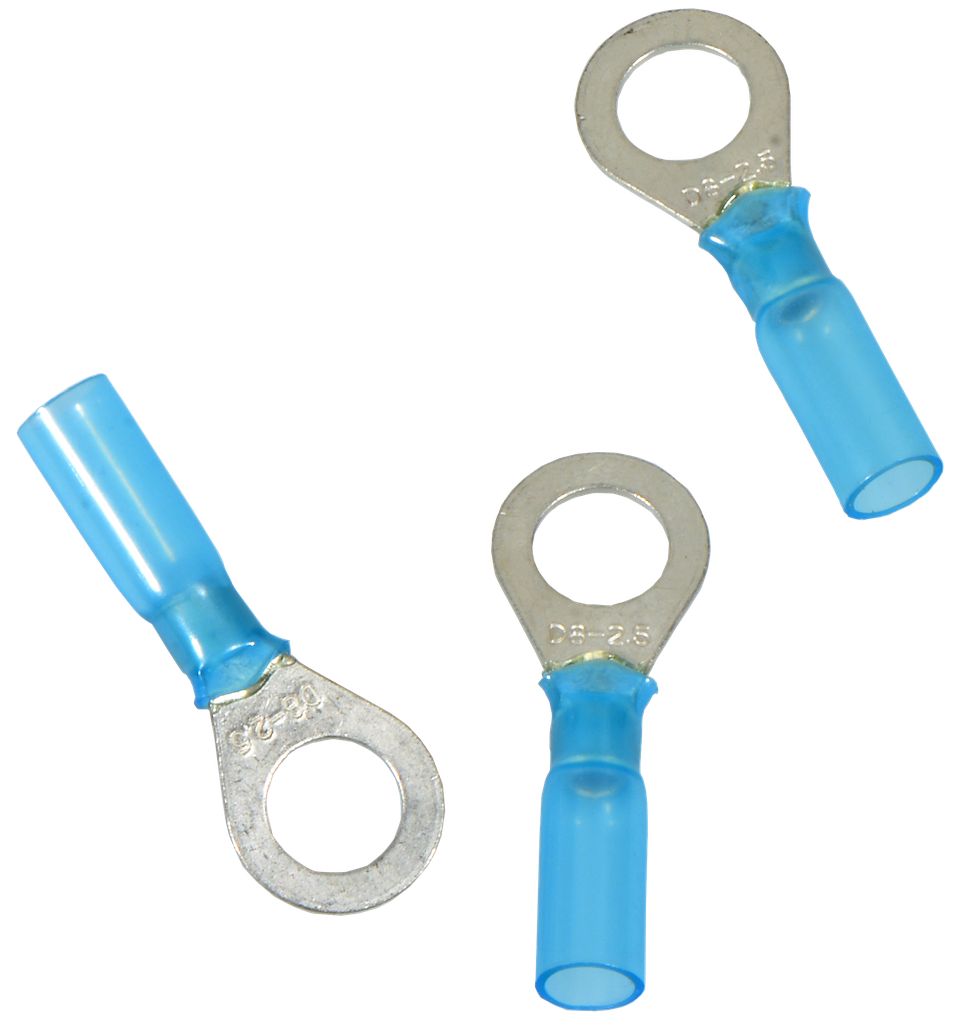 [6881] Pro Part Ringkabelschuh Blau  8 mm Ring