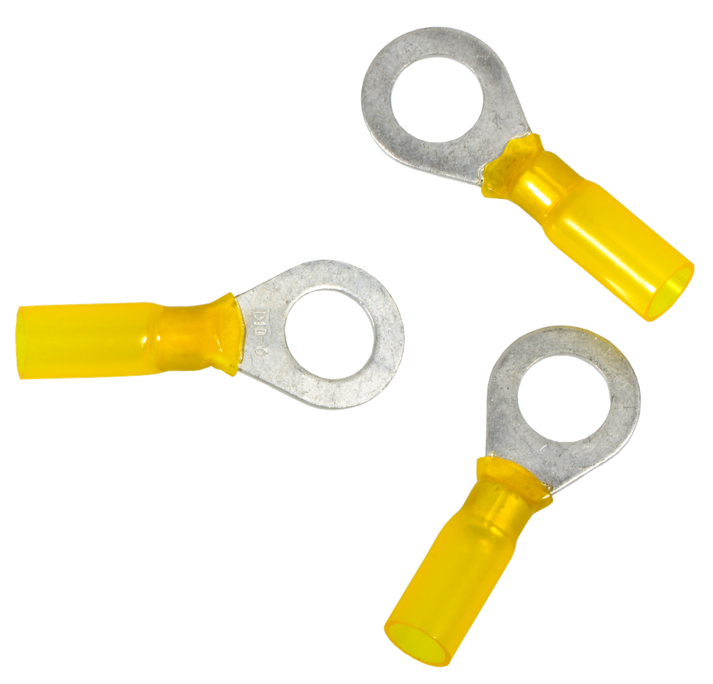 [6882] Pro Part Ringkabelschuh Gelb  10 mm Ring