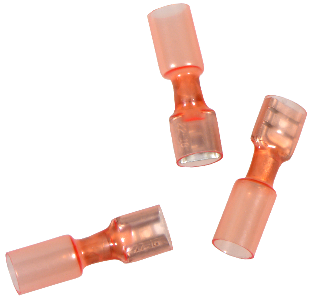 [6883] Pro Part Flachhülse Rot  6,3 mm