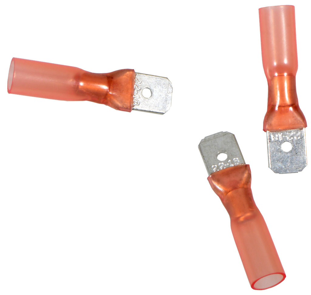 [6884] Pro Part Flachstecker Rot  6,3 mm