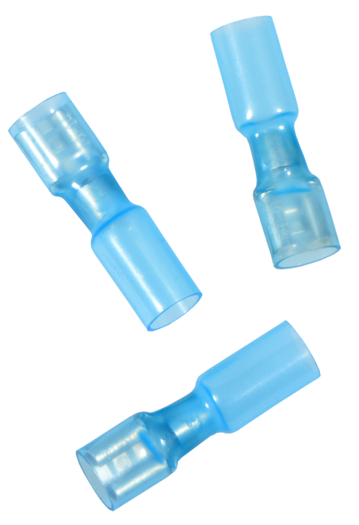 [6885] Pro Part Flachhülse Blau  6,3 mm