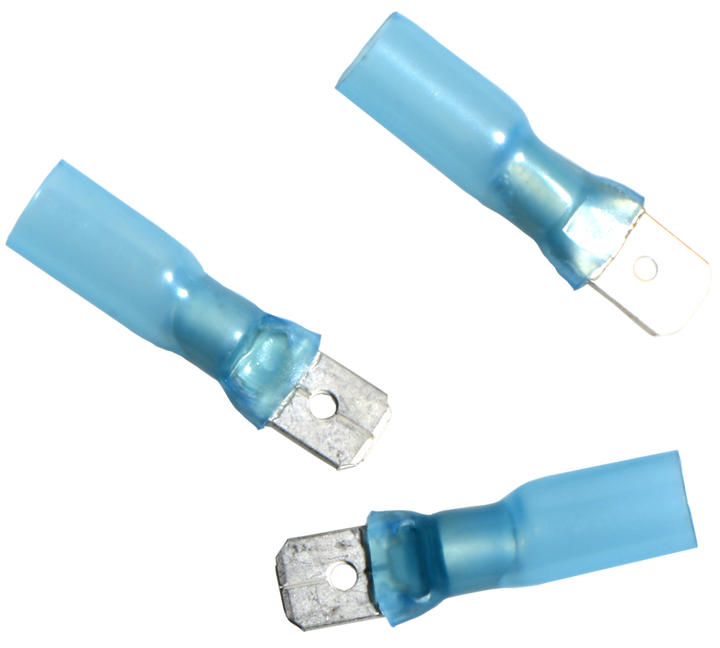 [6886] Pro Part Flachstecker Blau  6,3 mm