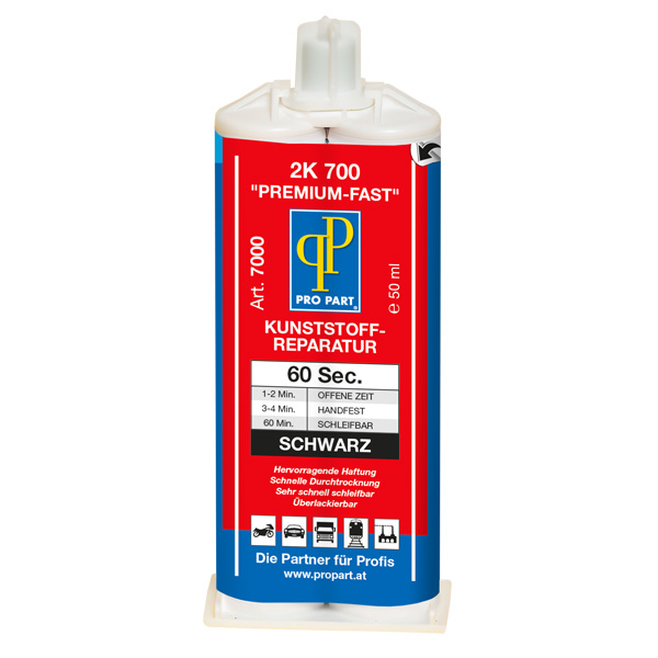 [7001] Pro Part 2K-Kunst. Rep. Schwarz "Fast"  ohne Mischdüsen