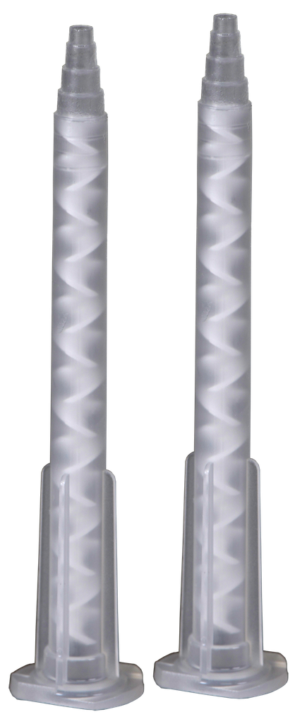 [7022] Pro Part 2K-Mischdüsen Bajonett Weiss Rund (10 Stk.)