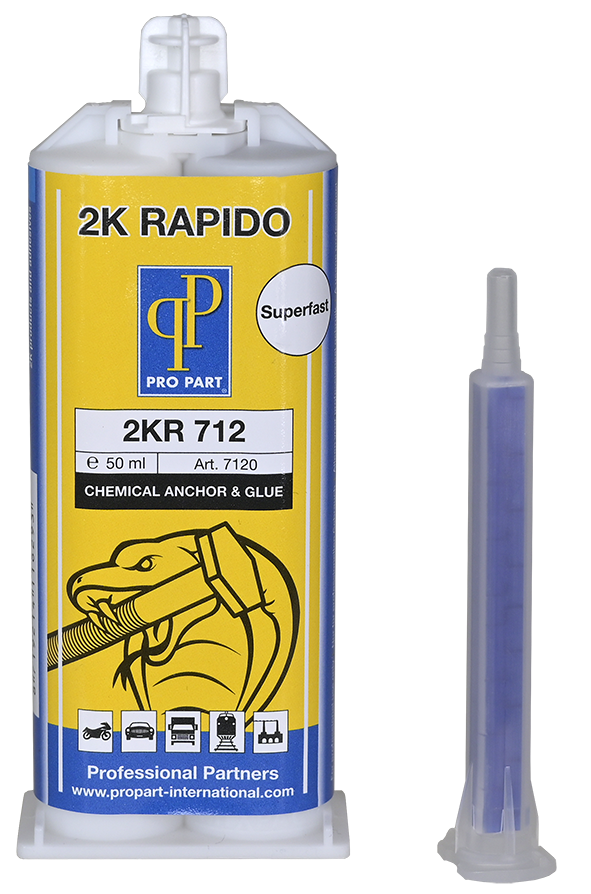 [7120] Pro Part 2K Rapido 50 ml inkl. 5 Stk. Mischdüsen