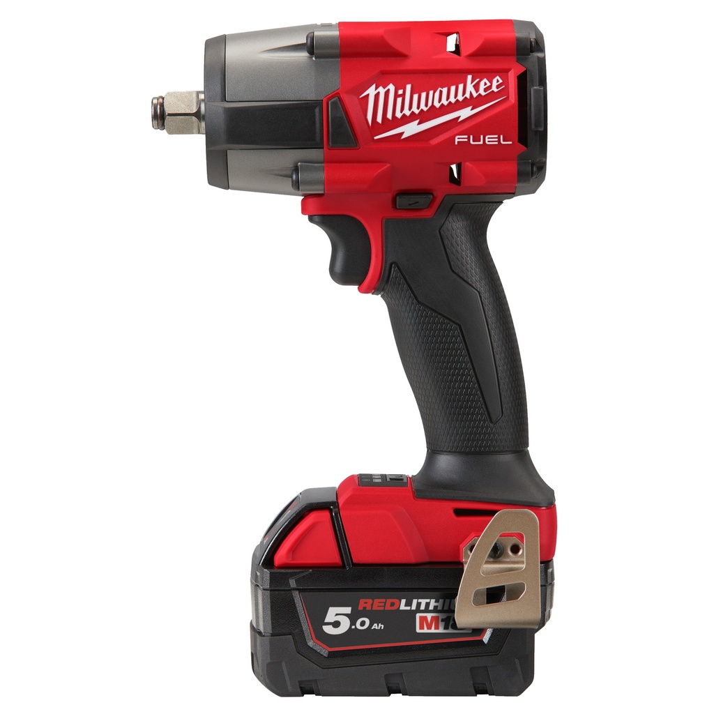 MILWAUKEE M18FMTIW2F12-502X Schlagschrauber (1x M18FMTIW2F12, 2x M18B5 5.0Ah Akkus, 1x M12-18FC Schnellladegerät)
