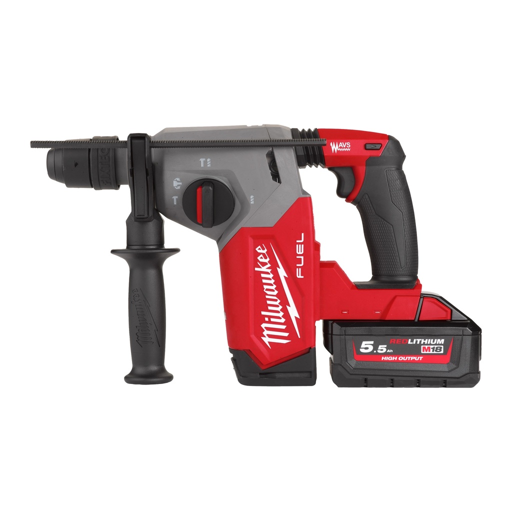 MILWAUKEE M18FHX-502X Schlagbohrmaschine (1x M18FHX, 2x M18B5 5.0Ah Akkus, 1x M12-18FC Schnellladegerät)