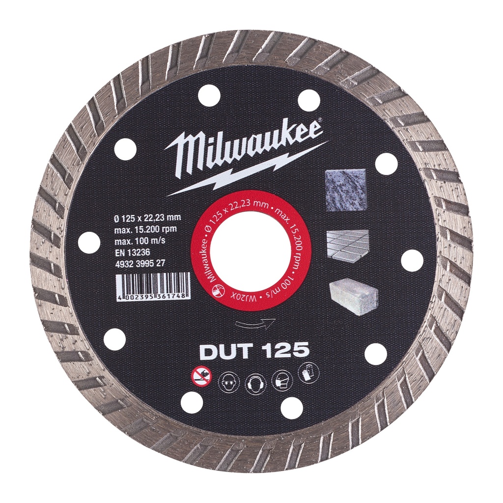 [4932399527] MILWAUKEE Diamanttrennscheibe DUT 125 mm