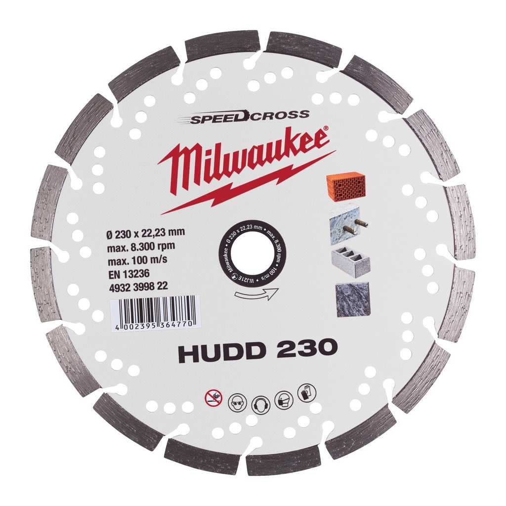 MILWAUKEE Speedcross Diamanttrennscheibe HUDD 230 mm