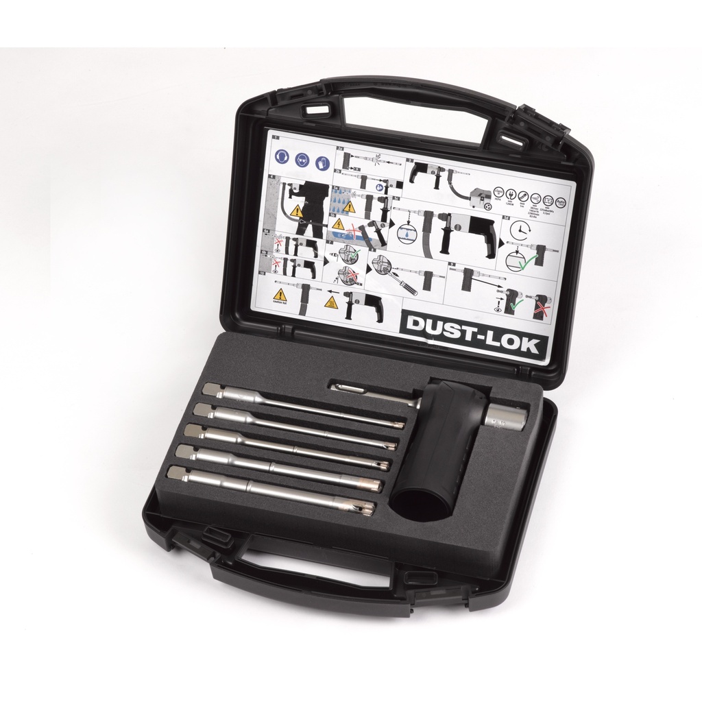 MILWAUKEE Absaugbohrer SDS-Plus DUST-LOK Set