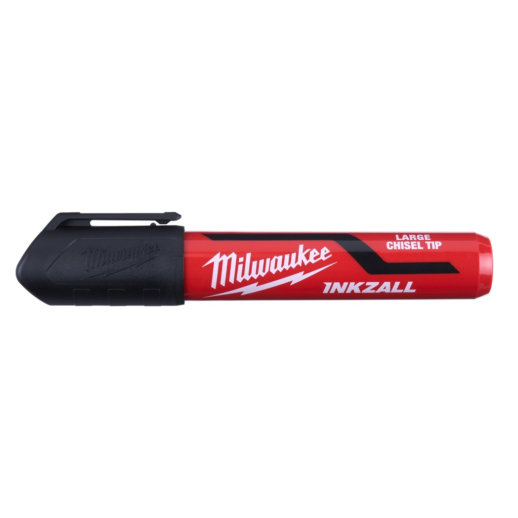 [4932471554] MILWAUKEE INKZALL Permanentmarker Keilspitze L (schwarz (INKZALL feiner Permanentmarker))