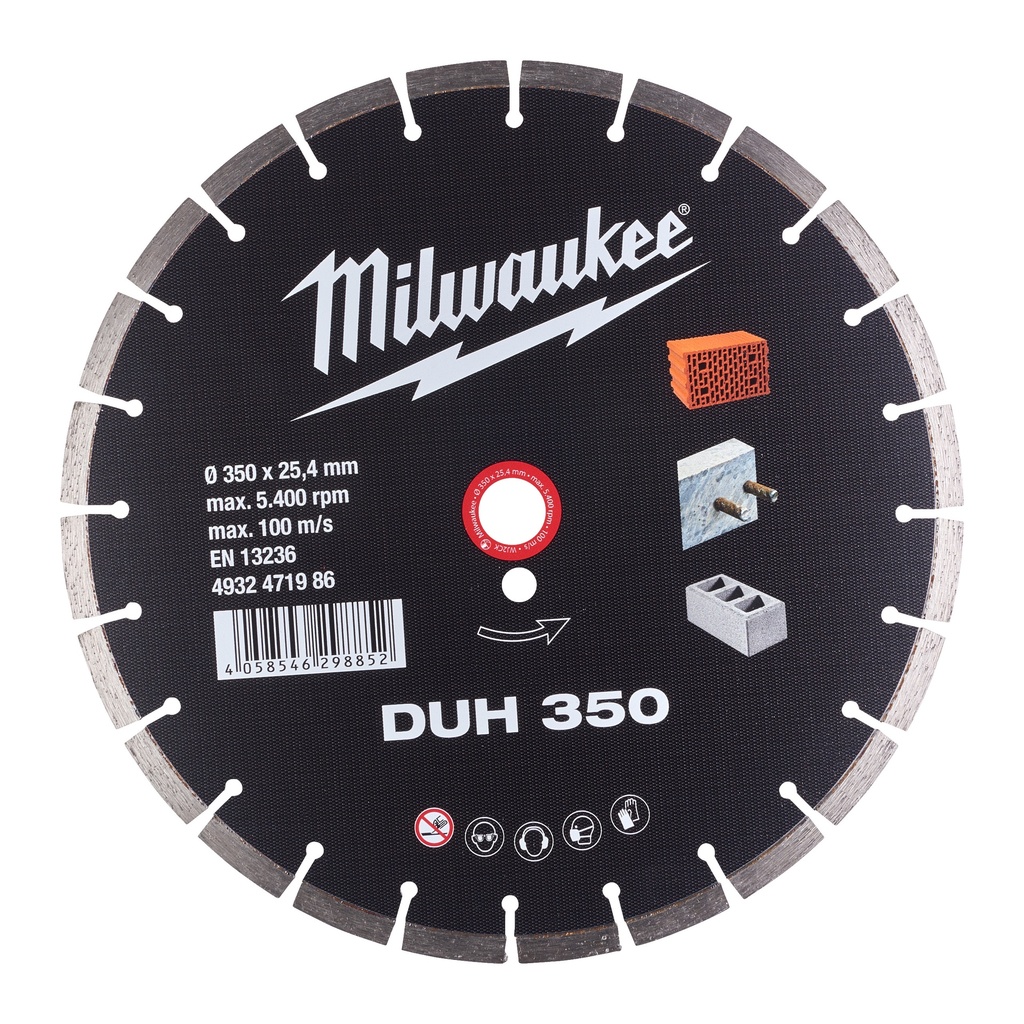 [4932471986] MILWAUKEE Diamanttrennscheibe DUH 350 mm
