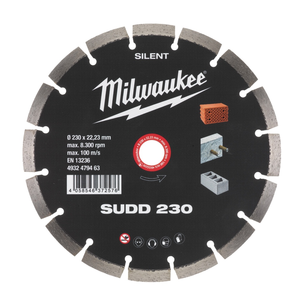 [4932479463] MILWAUKEE Diamanttrennscheibe Silent SUDD 230 mm
