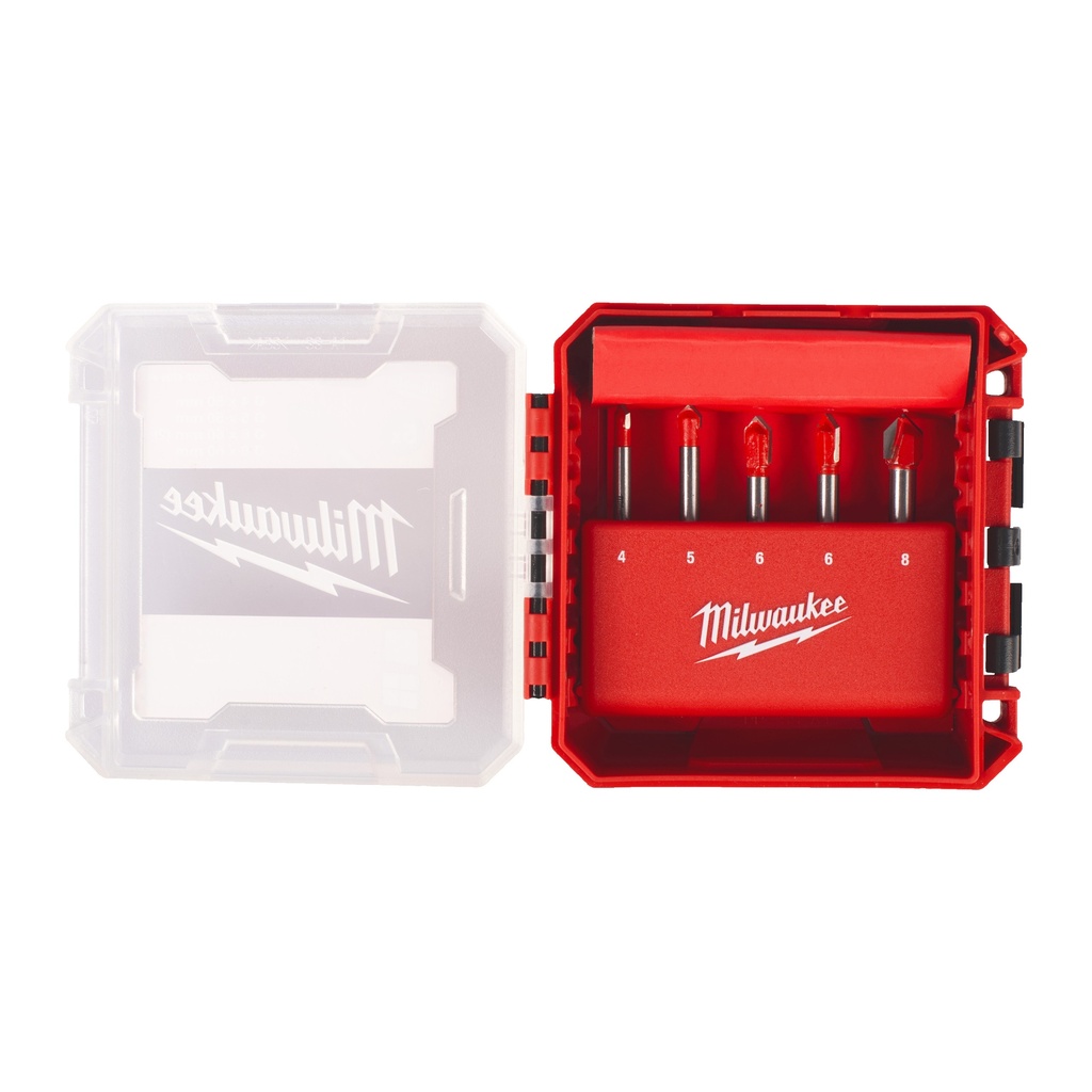 [4932479948] MILWAUKEE Glas-/Fliesenbohrer Set 5-teilig