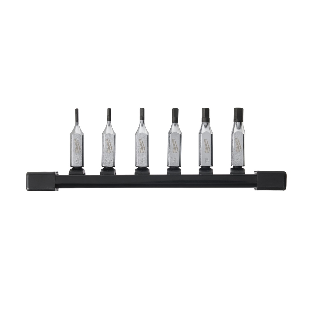 [4932480566] MILWAUKEE Innensechskant Bit-Steckschlüsseleinsatz metrisch 1/4" Set