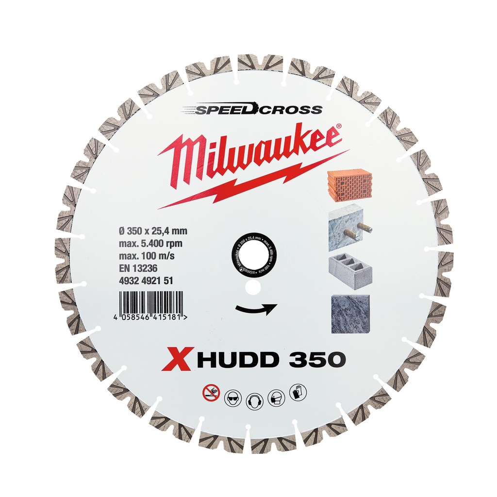 MILWAUKEE Speedcross Diamanttrennscheibe XHUDD 350 mm