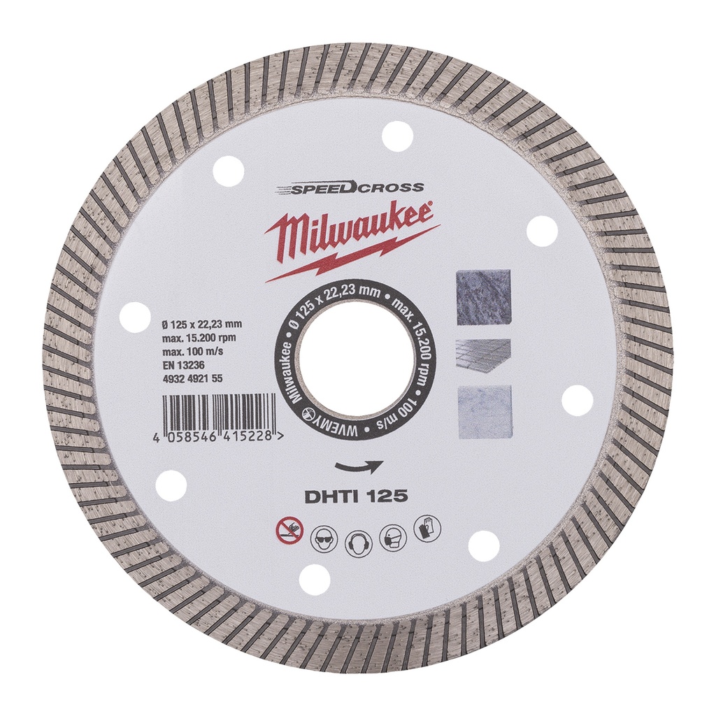 MILWAUKEE Speedcross Diamanttrennscheibe DHTi 125 mm