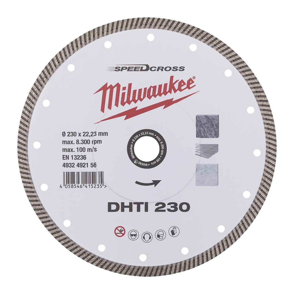 [4932492156] MILWAUKEE Speedcross Diamanttrennscheibe DHTi 230 mm