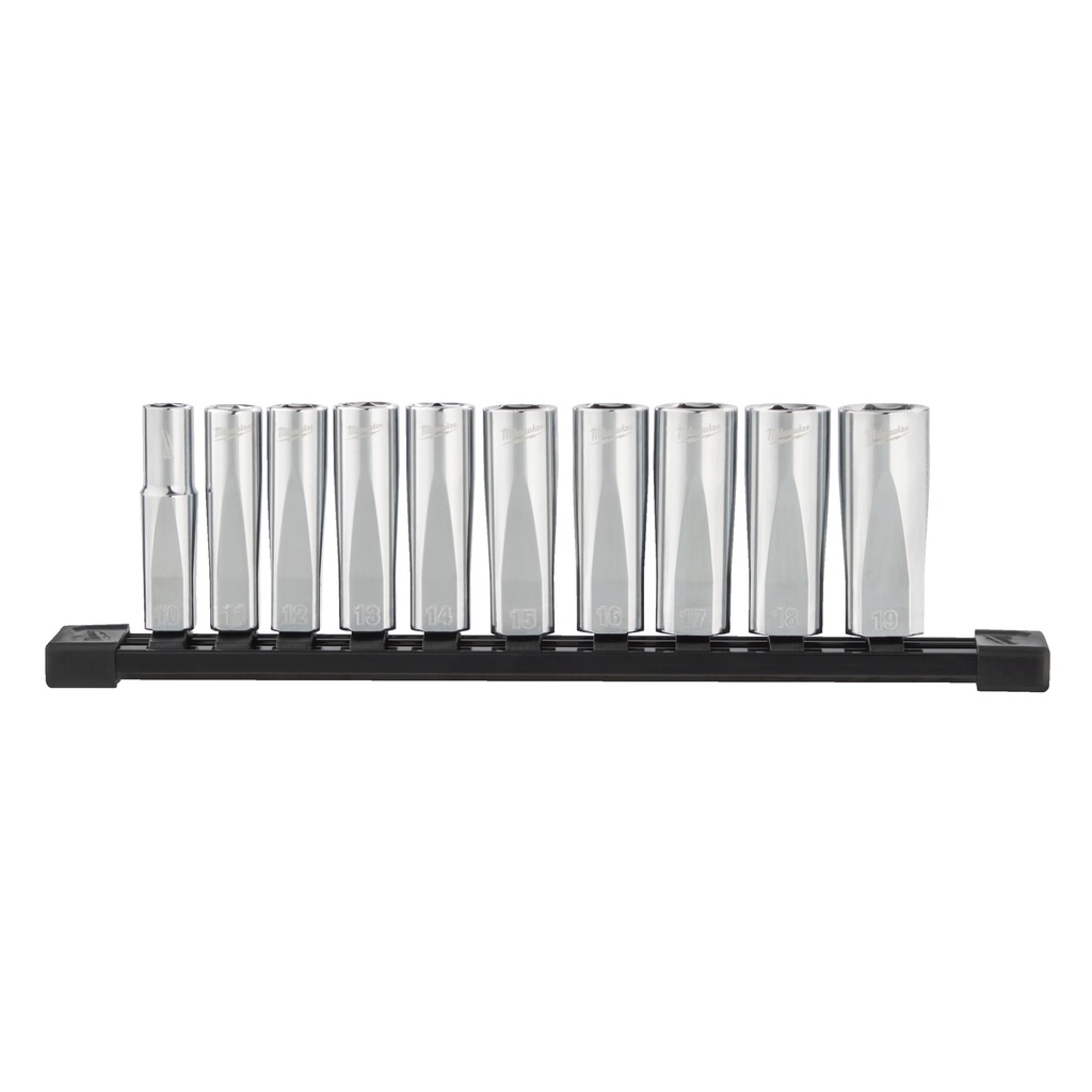 MILWAUKEE Steckschlüsseleinsatz 3/8" lang Set
