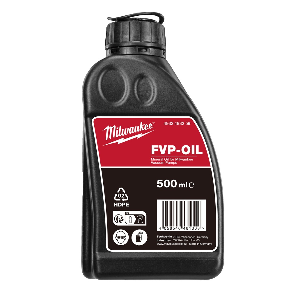 [4932493259] MILWAUKEE Fuel™ Mineralöl für Vakuumpumpen 500ml