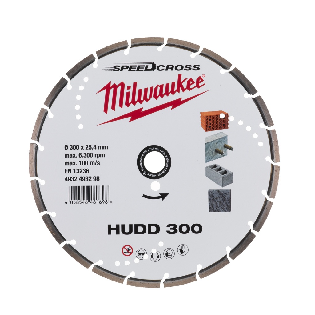 MILWAUKEE Speedcross Diamanttrennscheibe HUDD 300 mm