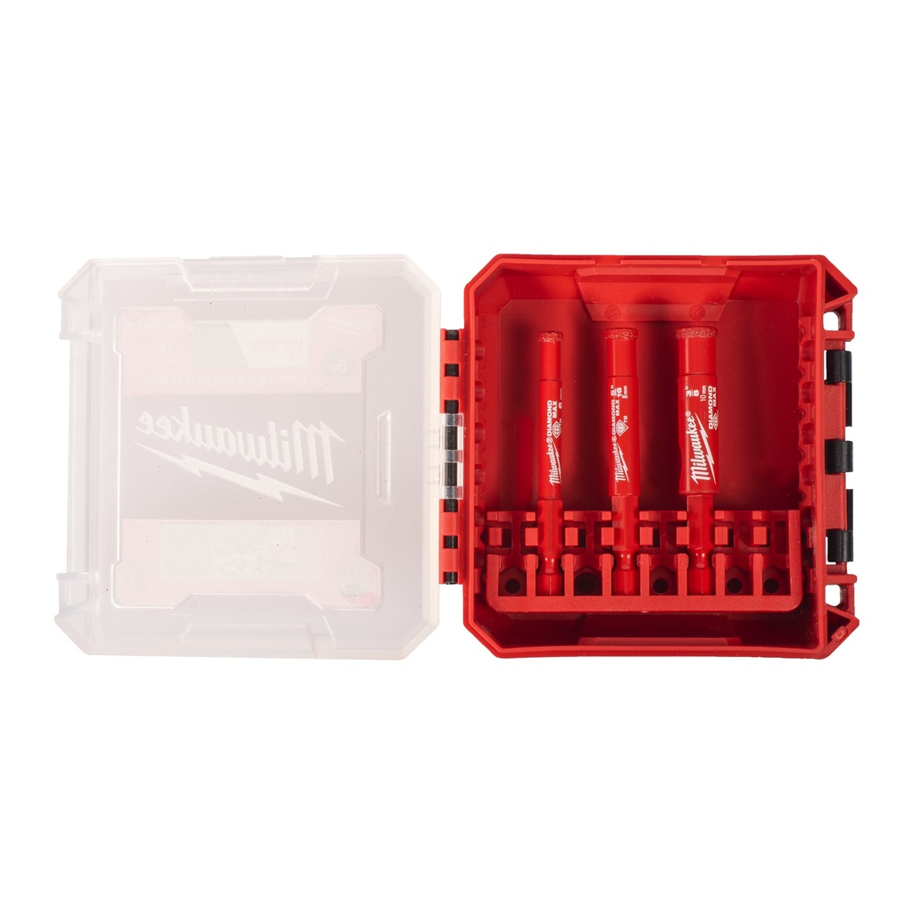 [4932498368] MILWAUKEE Diamantbohrer DIAMOND MAX 1/4" Hex Set 3-teilig