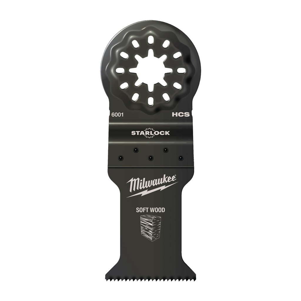 [48906001] MILWAUKEE Multitool Starlock Tauchsägeblatt für Schnitte in Holz (35 x 42 mm (Multitool Starlock Tauchsägeblatt für Schnitte in Holz))