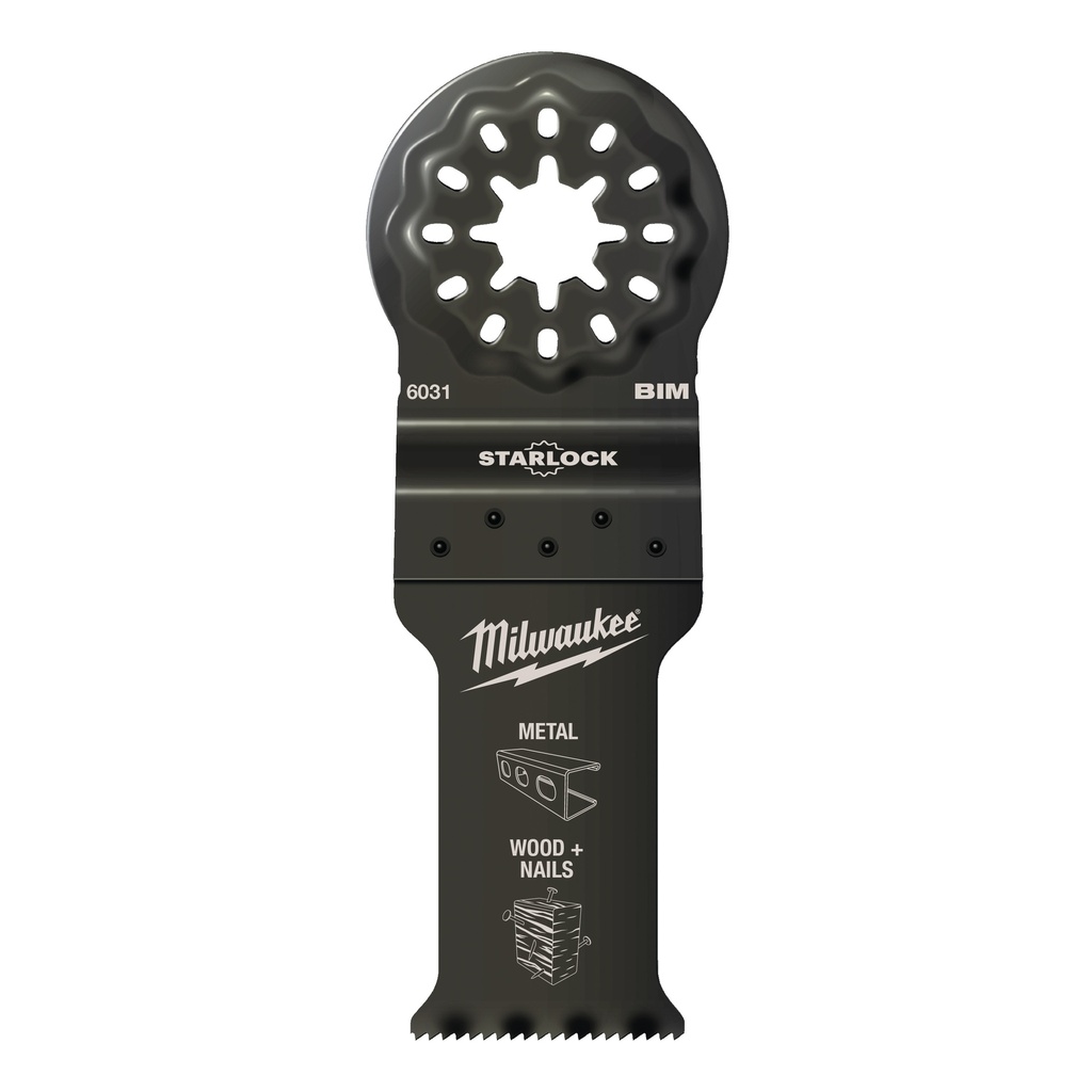 [48906031] MILWAUKEE Multitool Starlock Bi-Metall Tauchsägeblatt Multimaterial (28 x 47 mm (Metall Tauchsägeblatt Multimaterial))