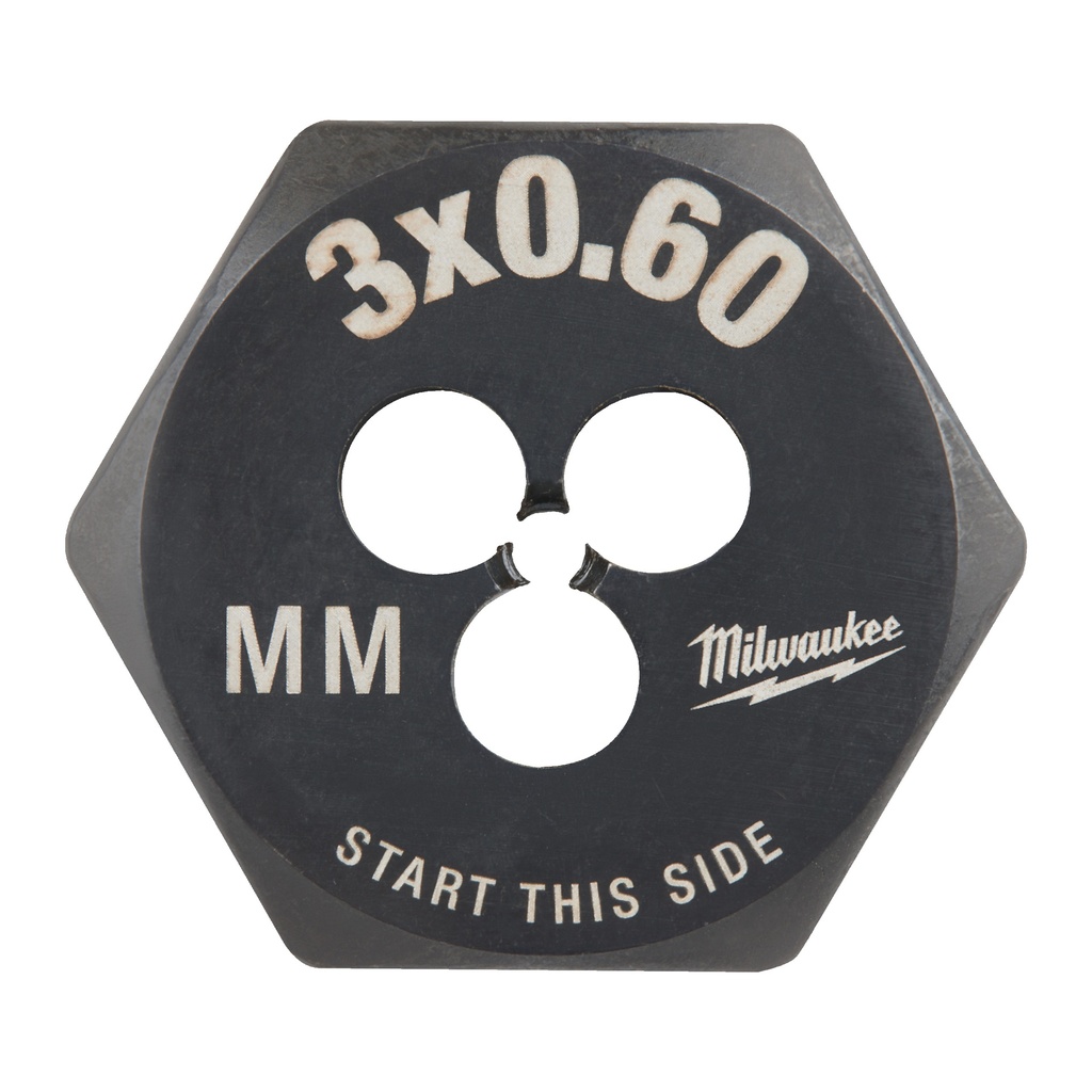 [4932500608] MILWAUKEE Gewindeschneideisen (M3x0,60 mm (Gewindebohrer, geradgenutet))