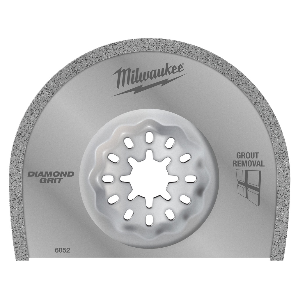[48906052] MILWAUKEE Multitool Starlock Sägeblatt Diamant bestückt zum Entfernen von Fugen (75 x 25 x 1,2 mm (Multitool Starlock Sägeblatt Diamant bestückt zum Entfernen von Fugen))