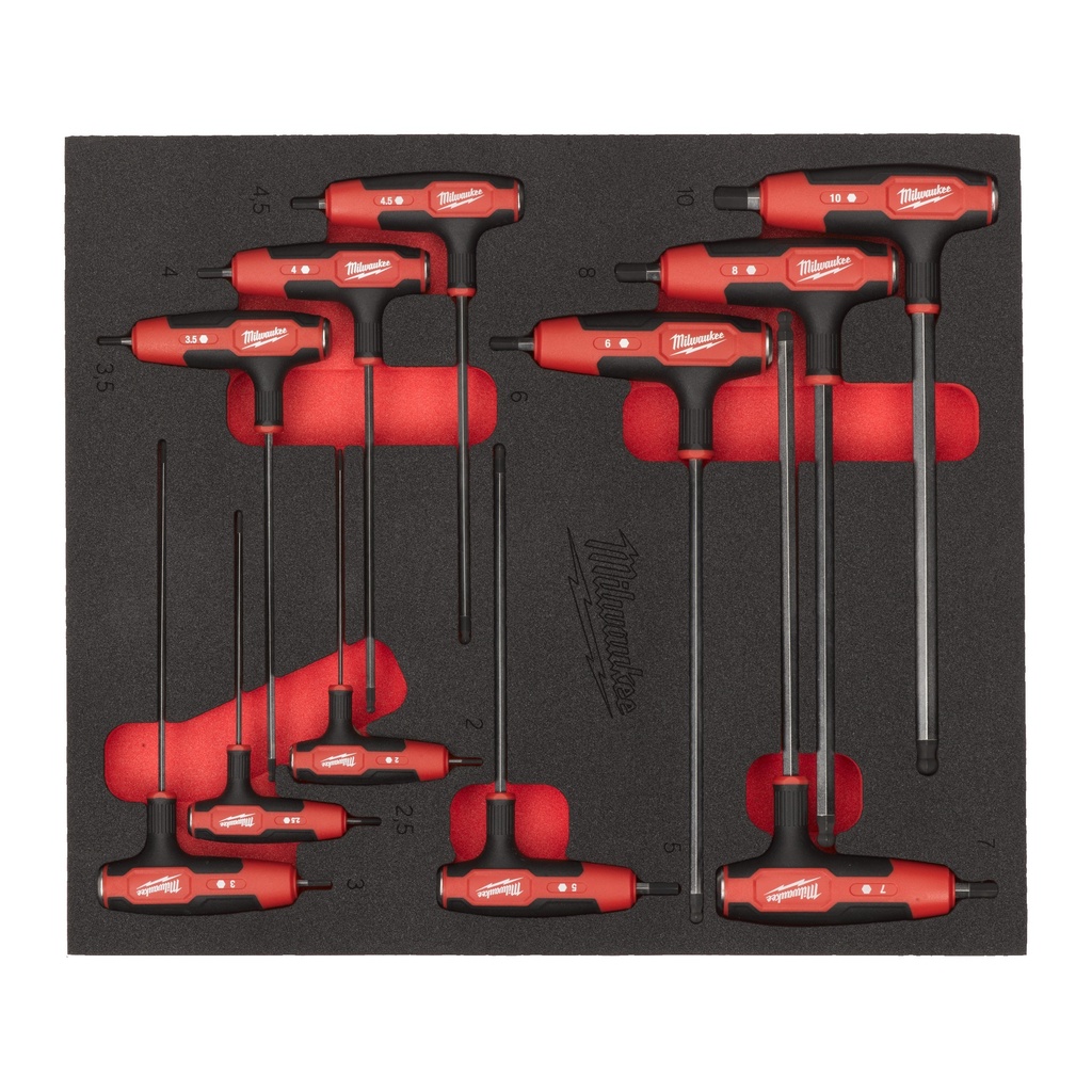 [4932501230] MILWAUKEE Innensechskant T-Griff mit Softgrip Einlage