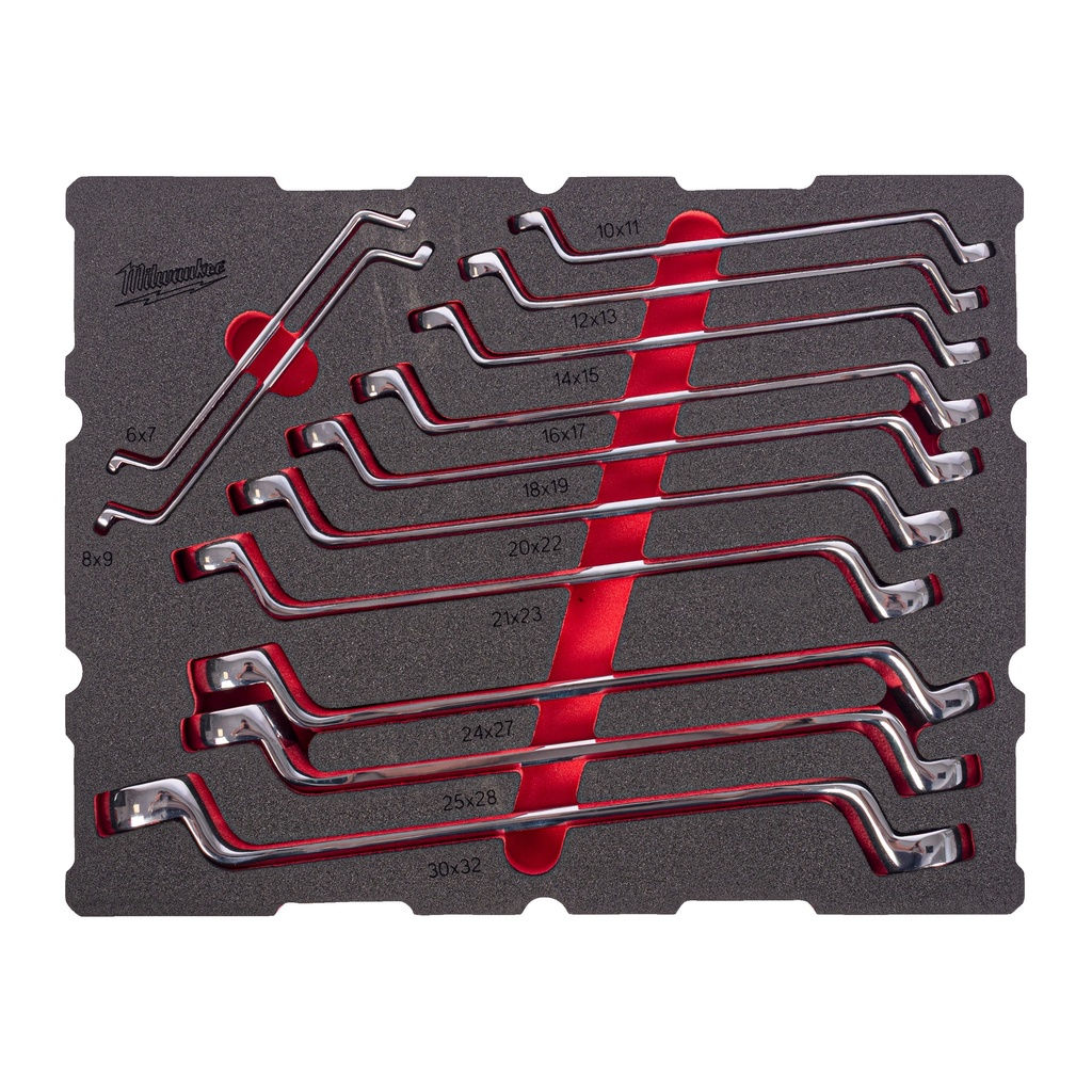 [4932501873] MILWAUKEE Doppel-Ringschlüssel gekröpft Einlage